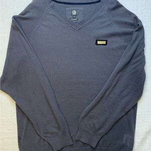 Cavi Men's Charcoal V-Neck Sweater